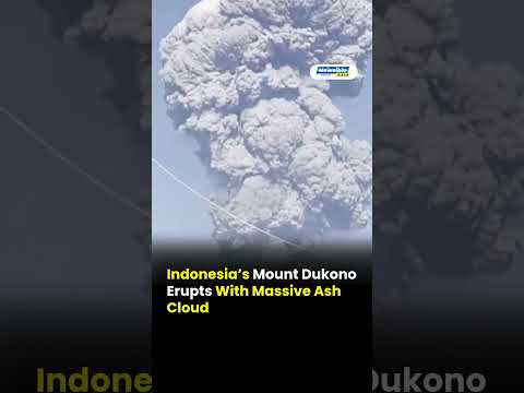 Indonesia’s Mount Dukono Erupts Violently Massive Ash Cloud, Hikers Trapped Amid Chaos