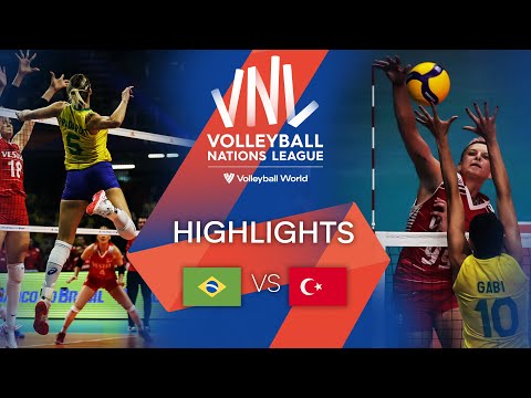 🇧🇷 BRA vs. 🇹🇷 TÜR - Highlights Week 2 | Women's VNL 2022