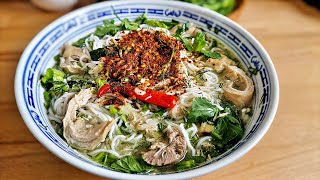 ข้าวปุ้นน้ำป่นปลา ​แช่บนัวแบบลาวๆ - ເຂົ້າປຸ້ນນໍ້າປົ່ນ - Khao Poon Nam Pone: A Treasure of Laos