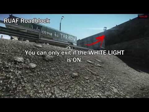 RUAF Roadblock Exit Location (Customs) With Map in Escape From Tarkov