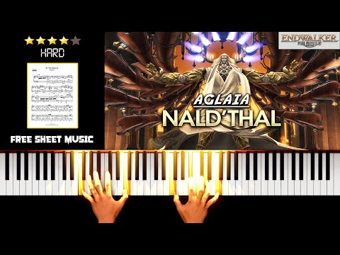 Final Fantasy XIV: Endwalker - In The Balance (Aglaia Nald'Thal Boss Theme) - (HARD) Piano Tutorial