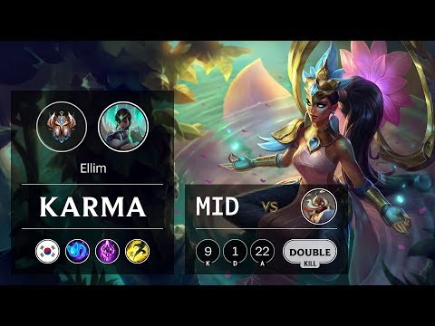 Karma Mid vs Corki - KR Challenger Patch 9.15