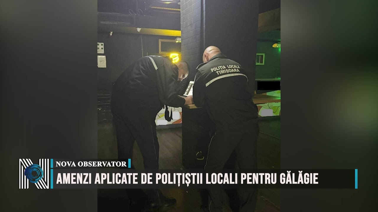 Amenzi aplicate de polițiștii locali pentru gălăgie