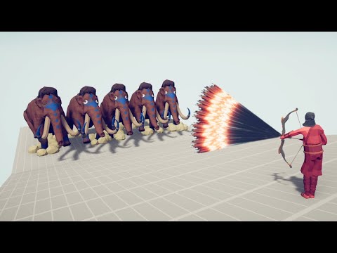MAMMOTH ARMY vs EVERY GOD | Totally Accurate Battle Simulator TABS
