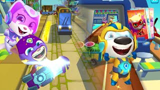 Talking Tom Hero Dash Halloween Puzzle Cards Collect Ginger VS Angela VS Hank Hero [ios android]