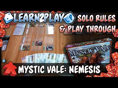 Learn To Play Mystic Vale: Nemesis Solo Rules And Play Through
