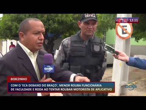 ROTA DO DIA 21 02 20  Menor rouba funcionaÌria de faculdade e tenta roubar motorista de aplicativo