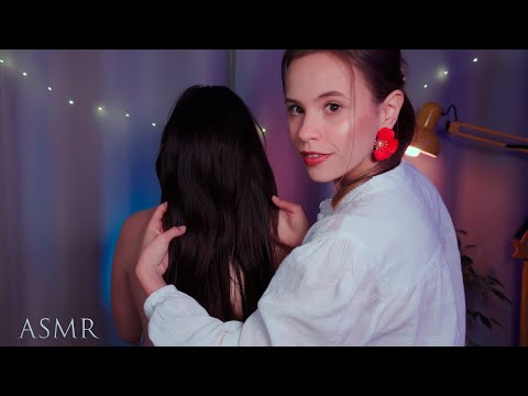 ASMR Aplicando meus gatilhos favoritos em uma PESSOA REAL