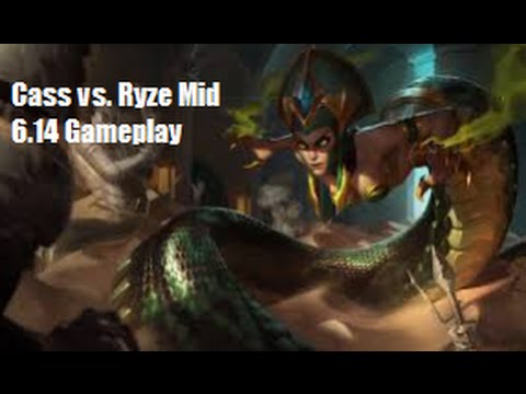 Cassiopeia vs. New Ryze Mid 6.14 Gameplay Commentary