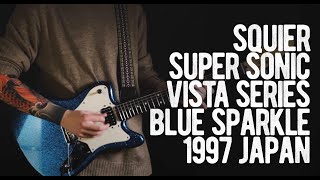 Video thumbnail for Squier Super Sonic Vista Series Blue Sparkle 1997 Japan by Loud Lemon Demo