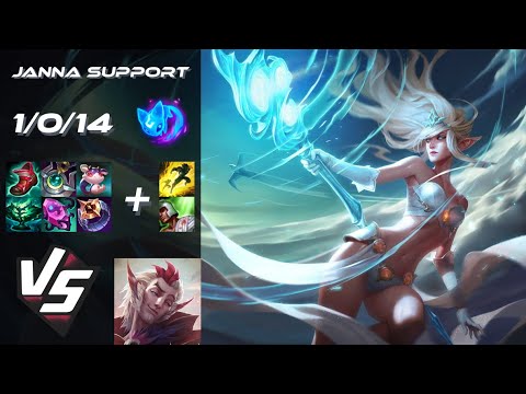 SUPPORT Janna vs Rakan - EU Master Patch 14.19