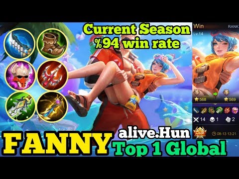 Top Global Fanny gameplay / Global rank 1 Fanny by alive.Hun / Mobile legends Bang Bang