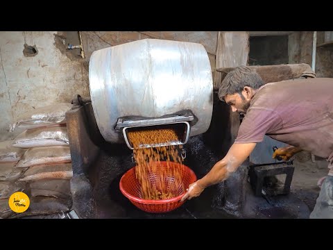 India's Biggest Mega Factory of Salted Peanuts Bulk Making Process l Surat Street Food