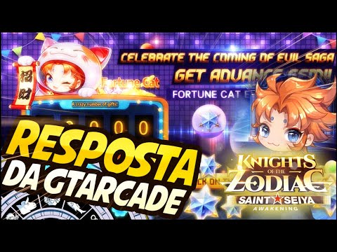 É PEGADINHA? RESPOSTA DA GTARCADE! GATINHO EM DATA FIXA | Saint Seiya Awakening