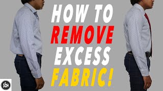How to Tailor The Back Of A Dress Shirt | No More Poofy Shirts!