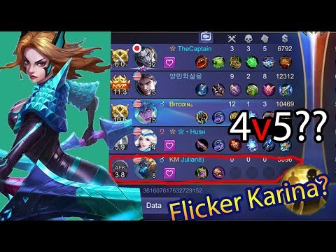 4v5 in Mythic Rank? Karina Savage (ft. General) | GOSU HOON | MLBB |
