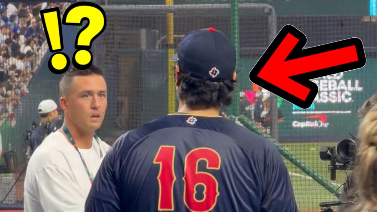 久しぶりに大谷と会えたヌートバーが次の瞬間・・「コレは感動だわ」「脚本みたい！」怪物同士の共演に目が離せないわ！【WBC】