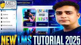 Amity Online LMS Tutorial: How to Create Assignments & Join Live Classes [Complete Guide] |MBA|MCA