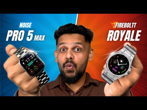 Fireboltt Royale vs Noise Colorfit pro 5 max - Best Smartwatch Under 5000 🤔?