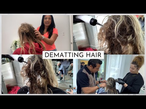 Detangling Matted Hair caused by Snorkeling