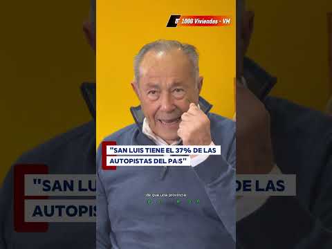 San Luis tiene el 37% de las autopistas del pais.