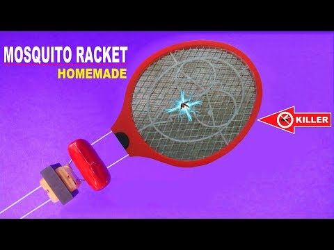 Diy Mosquito Insect Killer Racket..How To Make Mosquito And Insect Killer Racket..Mosquito Bat.. Video