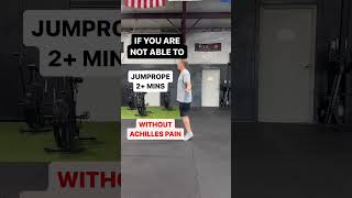 Achilles Pain‼️Can you jump rope 2 mins without hurting⁉️ #achillestendonitis #calfpain