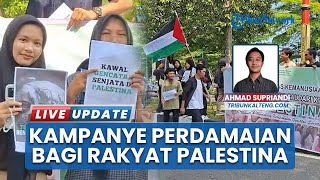 Aksi Solidaritas Mahasiswa Palangka Raya, Kampanyekan Perdamaian Palestina di Car Free Day
