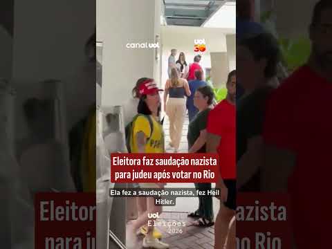 Eleitora faz saudação nazista para judeu após votar no Rio