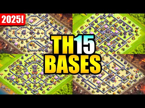 NEW BEST TH15 Base Layouts 2025! + Links | Part 2 (Clash of Clans)
