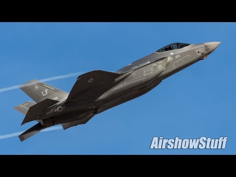 USAF F-35 Lightning II FULL DEMO and Formation With P-51 Mustangs