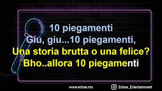 Tiziano Ferro - 10 Piegamenti (Versión Karaoke)