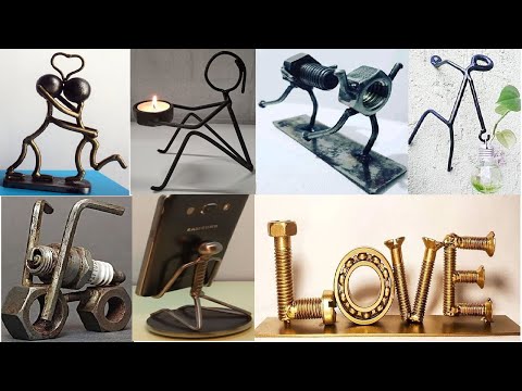 Tiny Scrap Metal Art That Sells / Simple Mini Metal Crafts design idea That Make Money &  for Gifts