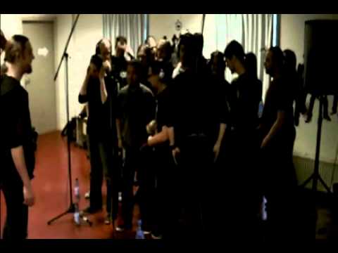 Recording grunting choir for Rise From Ruins
