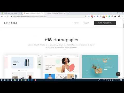 Home page design switch - Lezada shopify Theme