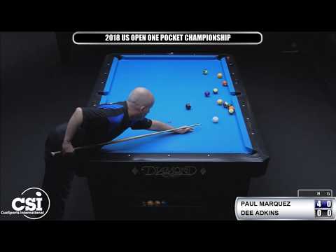 2018 US Open One Pocket Championship: Paul Marquez vs Dee Atkins