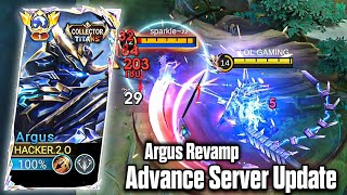 Top global Argus Revamp! INFNITE DAMAGE!! - New Argus Cottection Titan skin ~ Advance Server Update