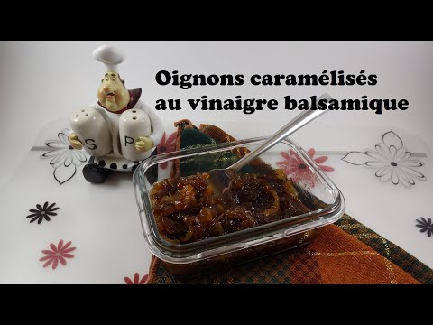 Oignon caramélisés au vinaigre balsamique