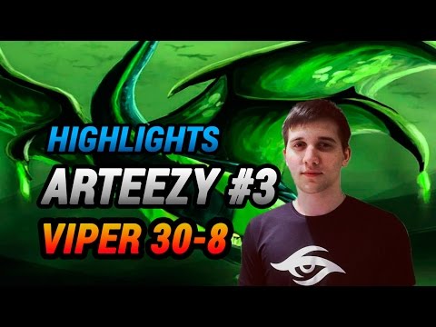 Viper dota 2 Arteezy gameplay highlights 30-8