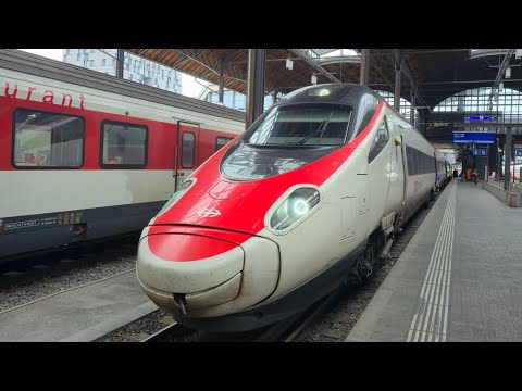Züge/Zugverkehr in Bahnhof Basel SBB Schweiz🇨🇭Europas Größter Grenzbahnhof Trains in Basel SBB🇨🇭