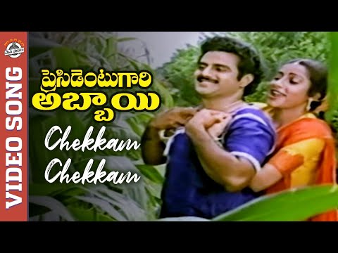 President Gari Abbayi Telugu Movie Songs | Chekkam Chekkam Full Video Song | Balakrishna | Suhasini