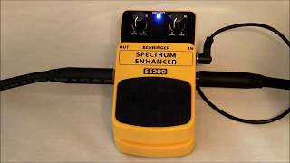 Video thumbnail for Behringer Spectrum Enhancer SE200 Effect Pedal and Demo by JandW Music