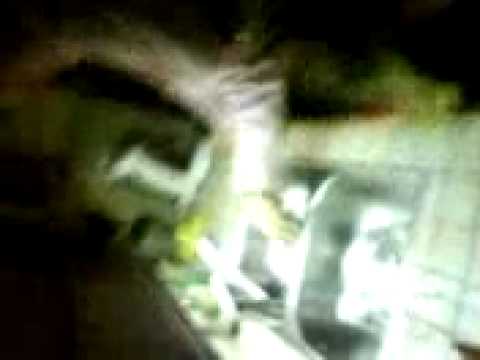 marcel aan het afdrogen