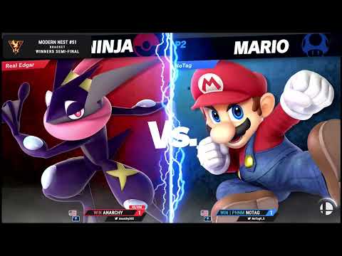 WIN Anarchy (Greninja) vs PHNM NoTag (Mario) - Modern Nest #51 - Winners Semis