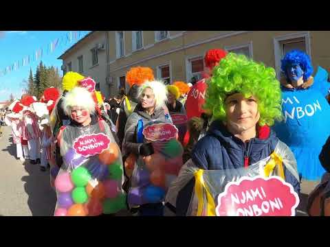 Kurentovanje na Ptuju 2023 -nedeljska mednarodna  karnevalska povorka 4k