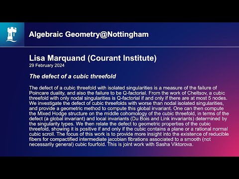 Lisa Marquand (Courant Institute)