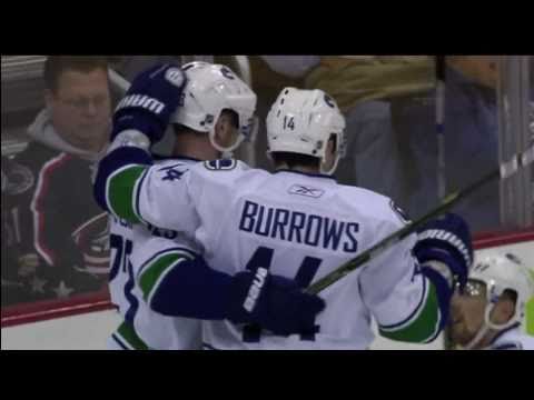 Canucks at Jackets - Alex Burrows 1-0 Goal - 12.23.10 - HD