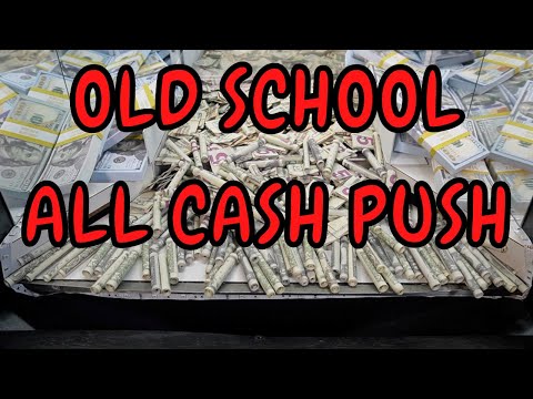 HIGH LIMIT GAMBLING COIN PUSHER OLD SCHOOL CASH  PUSH $1000 BUY-IN 600 COINS & TEN MINUTES TO PLAY