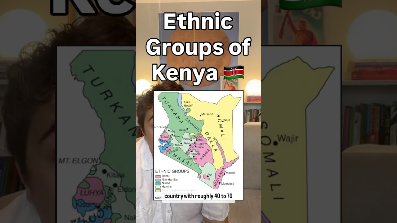 The five largest ethnic groups in Kenya. #kenya #kenyanews #ethnicgroups #geographyfacts