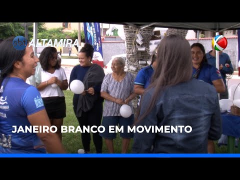 Grupo de natação promove ação alusiva ao Janeiro Branco | SBT Altamira